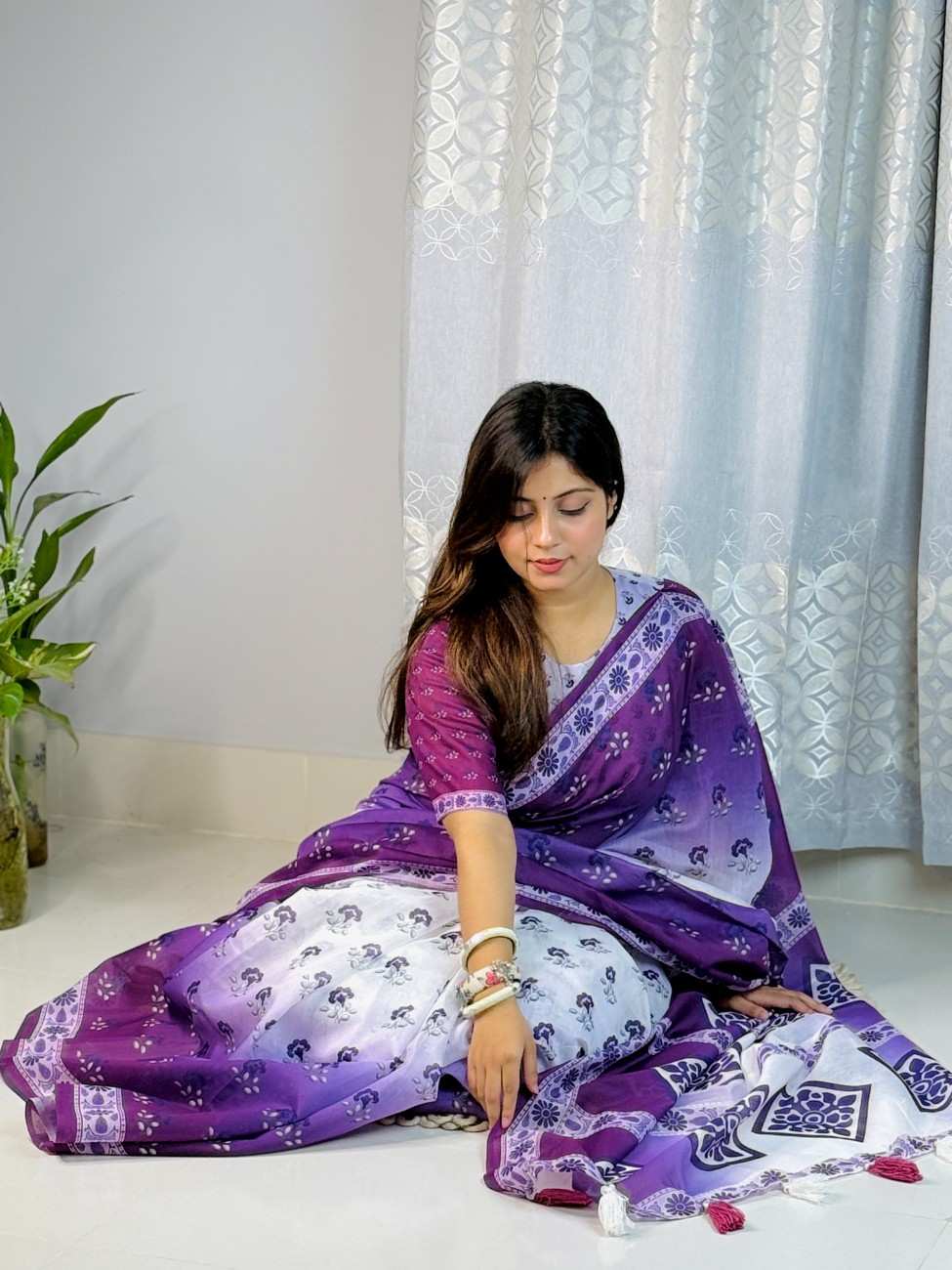 bahari silk digital print saree