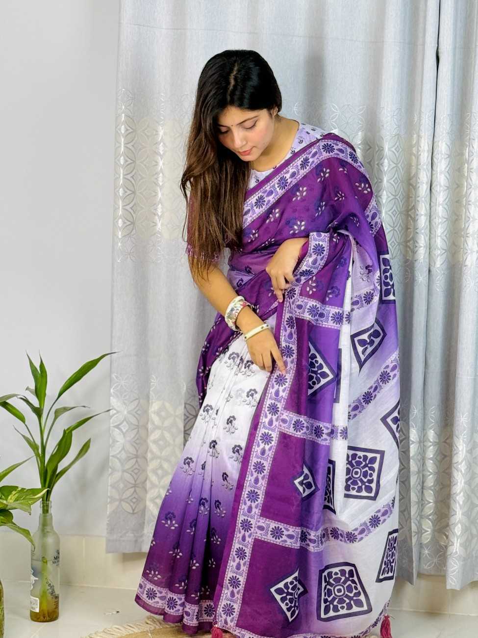 bahari silk digital print saree1
