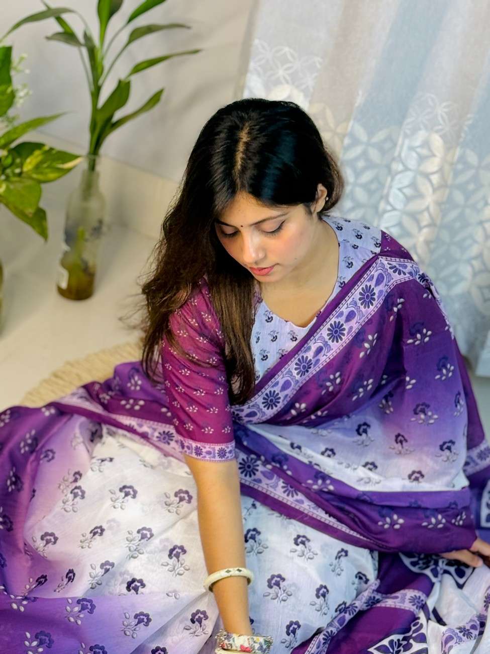 bahari soft silk digital print saree 6