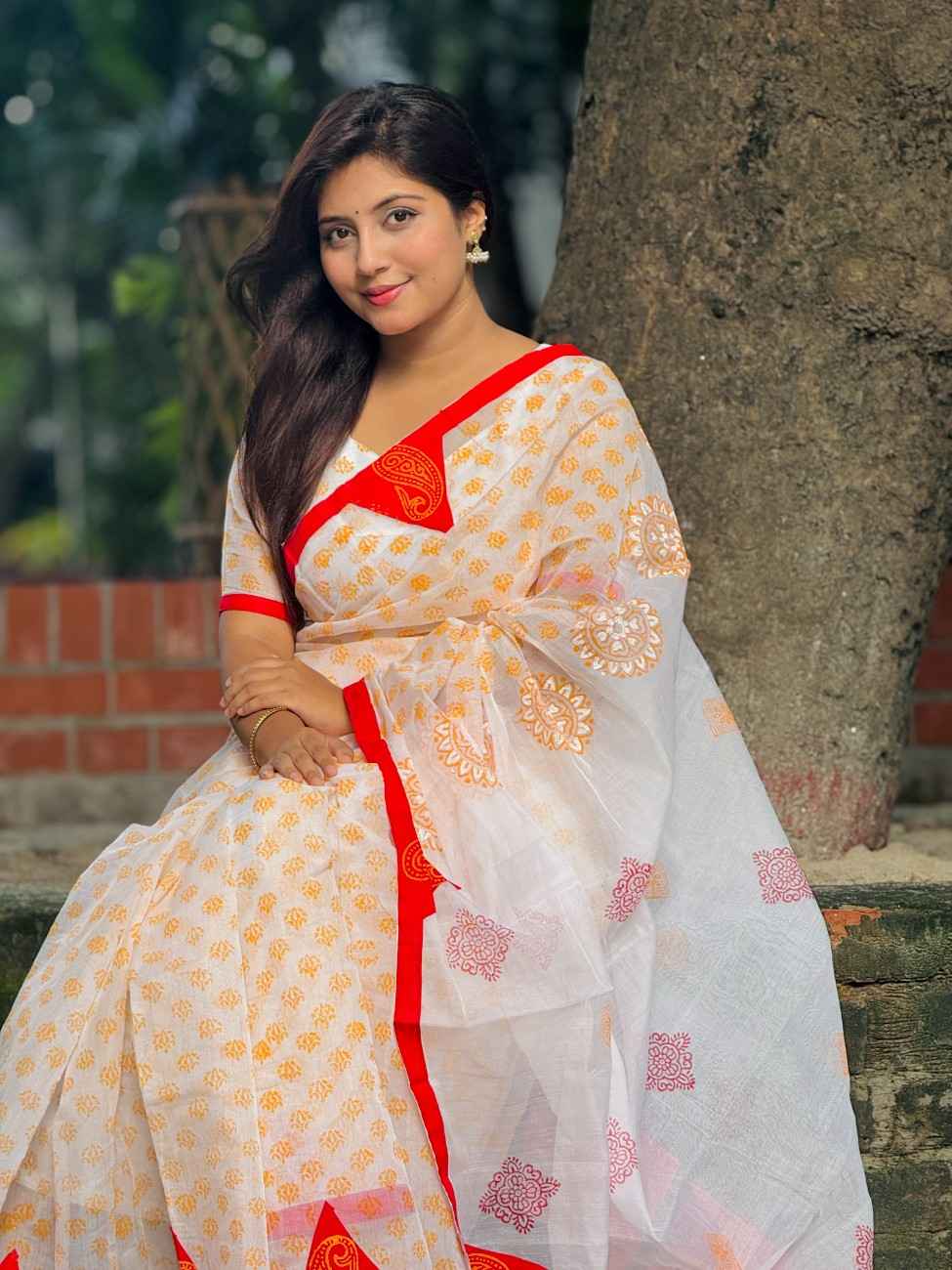 Bahari Color - Boutique Emboydari Saree 2063
