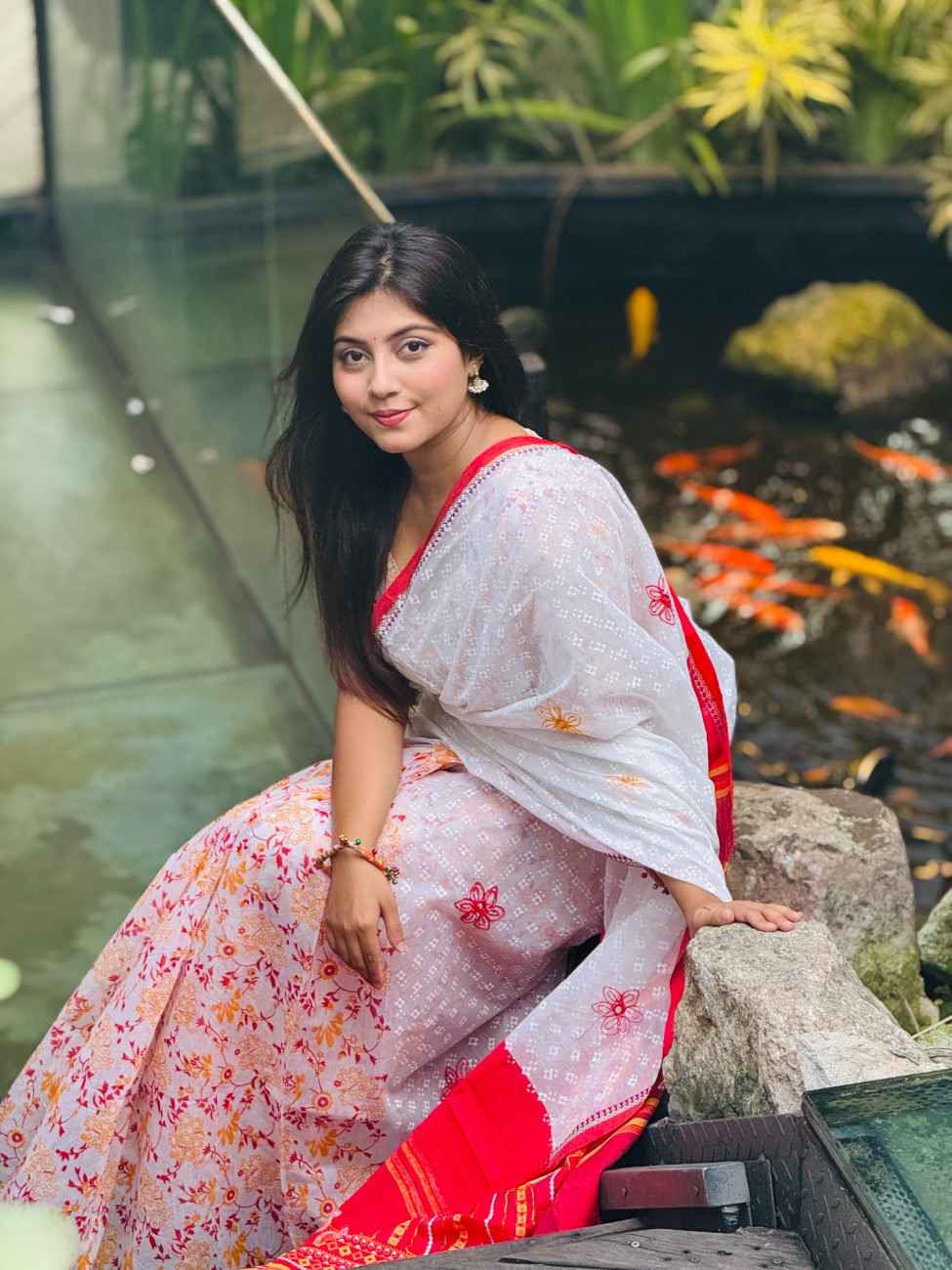 Bahari Color Emboidary Boutique Saree Code 2082