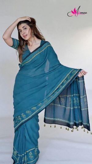 ডিজিটাল প্রিন্টেড সফট সিল্ক শাড়ি – (কোড 70)